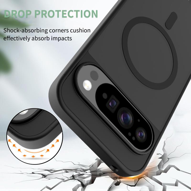 Чехол для Google Pixel 10 10 Pro XL Матовый ПК+ТПУ Защита от отпечатков пальцев Гладкий на ощупь Полупрозрачная крышка для Pixel10 Pro