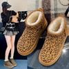 Women Leopard Print Shoes 2024 Winter New Comfortable Warm Women's Snow Boots Non-slip Wear-resistant Fashion Plush Short Boots