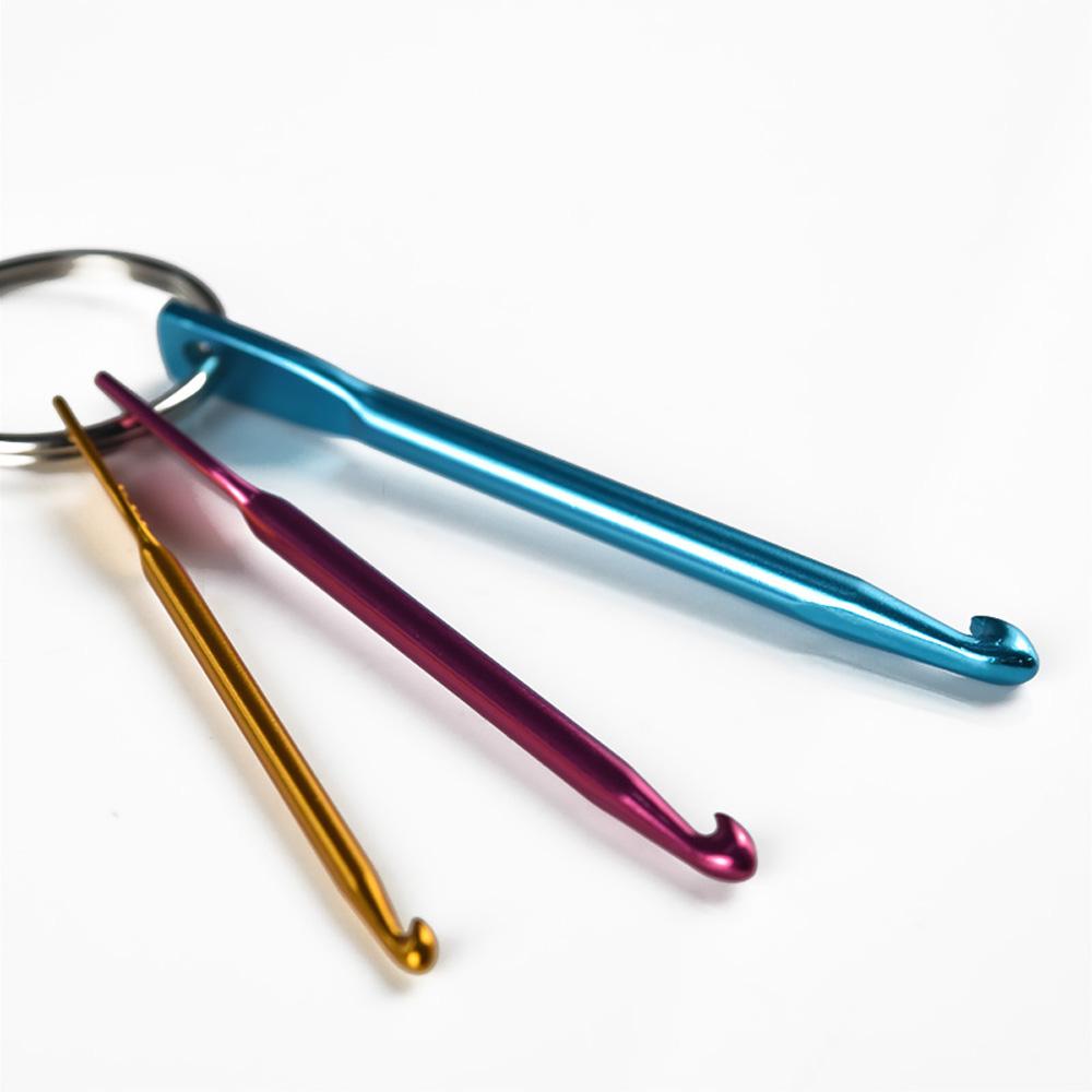 3 размера/набор Новые инструменты для рукоделия Спицы для вязания Брелок Крючки для вязания Алюминий