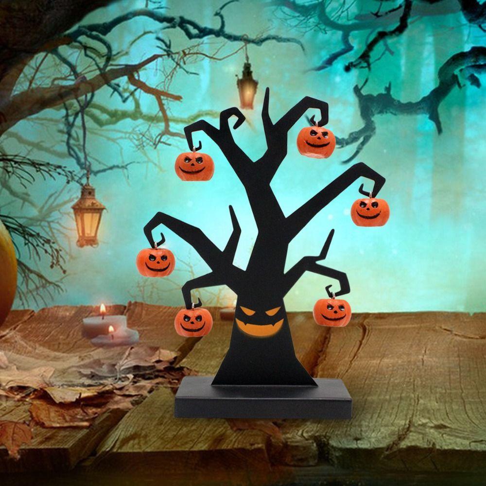 Prop Halloween Pumpkin Tree Scary Halloween Accessories Festival Halloween Desktop Decoration Home