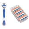 1PCS Men's Razor Handle + 4 Blade Refills