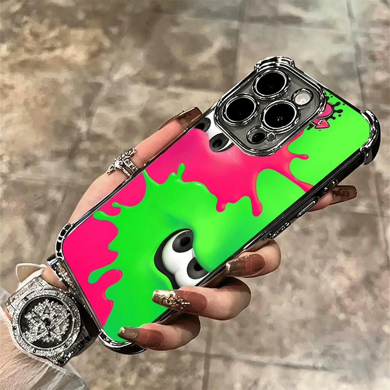 Мягкий чехол для телефона S-Splatoons для iPhone 15 16 17 Air 14 Pro Max 16E Plus 13 12 Mini С покрытием Защита от падений Fundas