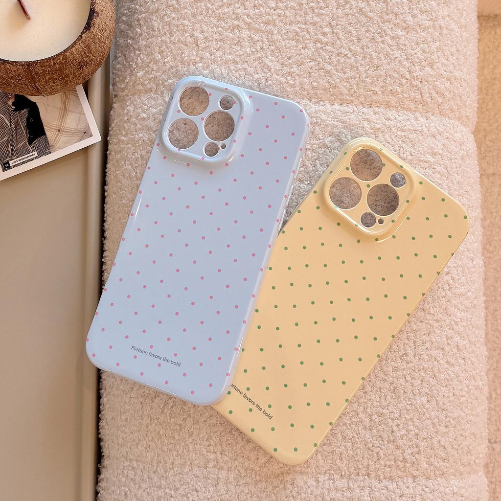 Dopamine Polka Dot Suitable for Iphone16promax Mobile Phone Case Apple 15 Philin 13 Soft Sleeve 14 Korean 11