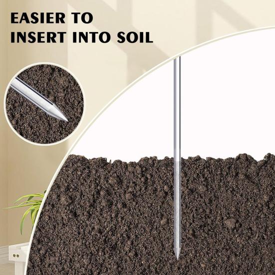 16 шт., прочные многоразовые палочки для растений, прозрачные акриловые опоры для растений для сада на открытом воздухе