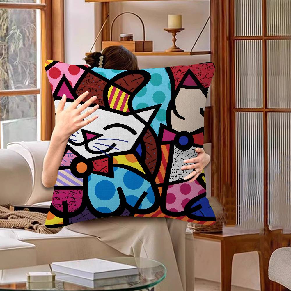 Цвета R-Romero B-Britto Арт Персонализированная Наволочка Детская Спальня Декор Дикой Вечеринки Наволочка Подарок на День Рождения Ребенка