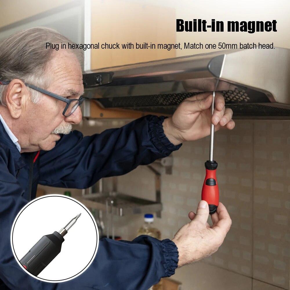 Мини-электрическая отвертка, аккумуляторная аккумуляторная отвертка, портативный электроинструмент, дрель, умная отвертка