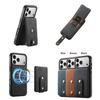 Business Leather Case For iPhone 17 16 15 14 13 12 Pro Max Air 2 in 1 Magnetic Detachable Wallet Card Slots Stand Durable Cover