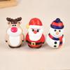 4pcs Christmas Anti-Stress Relief Toy Santa Claus Xmas Tree Squeeze Bounce Toy Kids New Year Gift Christmas Party Decor