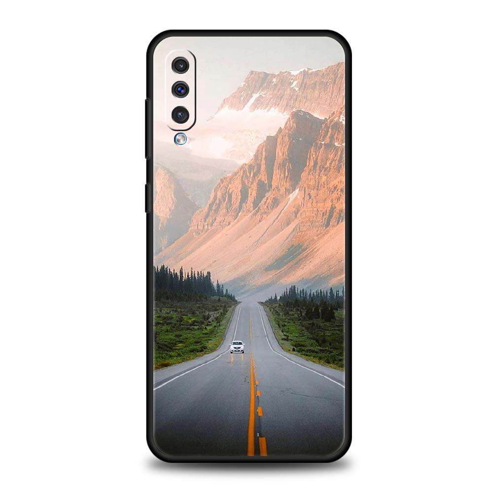 Чехол для телефона 'Пейзаж в дороге' для Samsung A56 A36 A26 A54 A52 A24 A14 A50 A72 A70 A06 A12 A22 A34 A42 A32 A04s A16 5G