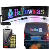 LED Pixels Matrix Panel Flexible Screen RGB Bluetooth APP Car Advertising LED Sign DIY Scrolling Text Animation Night Light