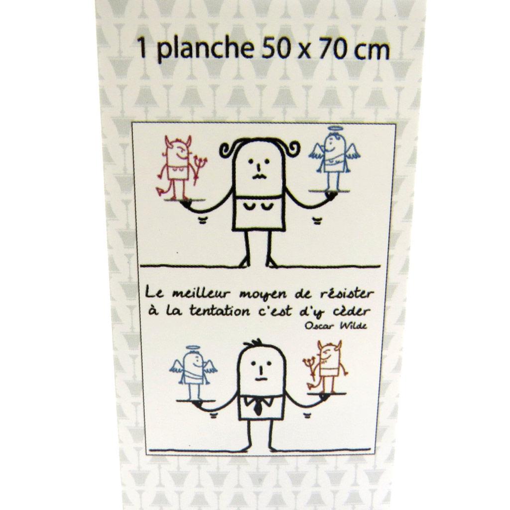 Les Trésors De Lily [L5451] - Лист наклеек «Пословицы» Самый лучший способ. . . . . Искушение. . . - Оскар Уайльд (50х70 см)