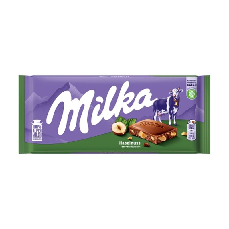 Milka Hazelnut Chocolate 100g