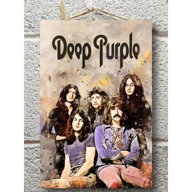 Металлический постер Deep Purple, подарок музыканту, настенное искусство 20x30см