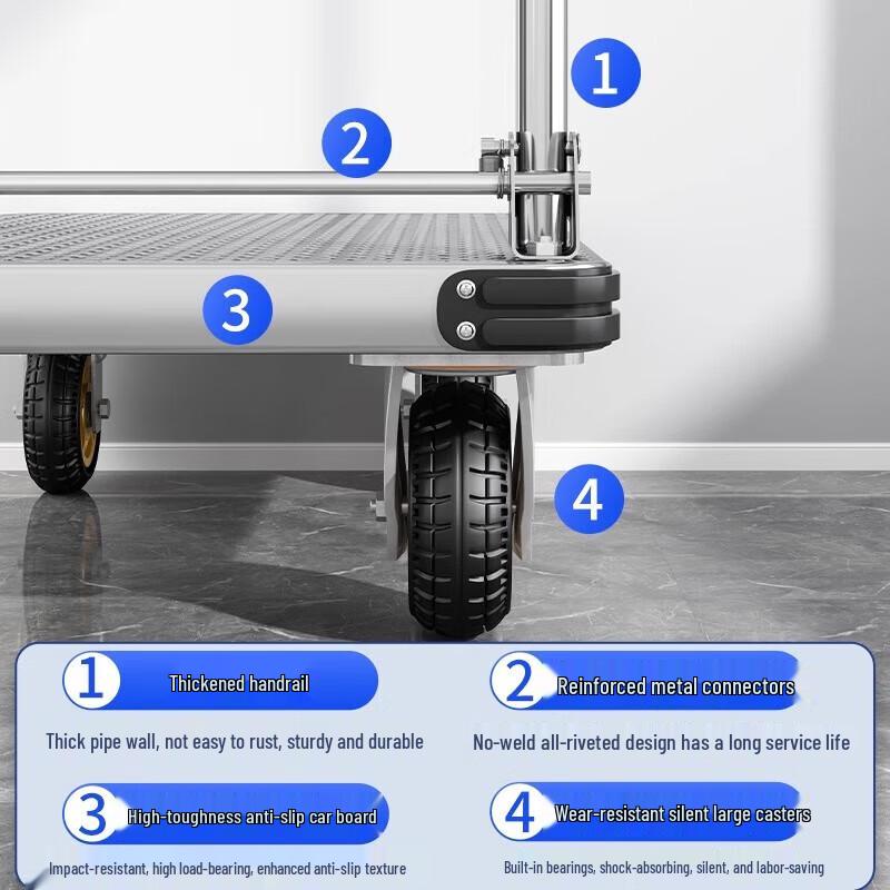Kaisas Heavy-Duty Folding Flat Cart