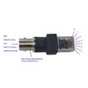 BNC Female To RJ45 Male Converters Adapter BNC To RJ45 Coaxial Coax Barrels Coupler for Signal Transmission and Testing