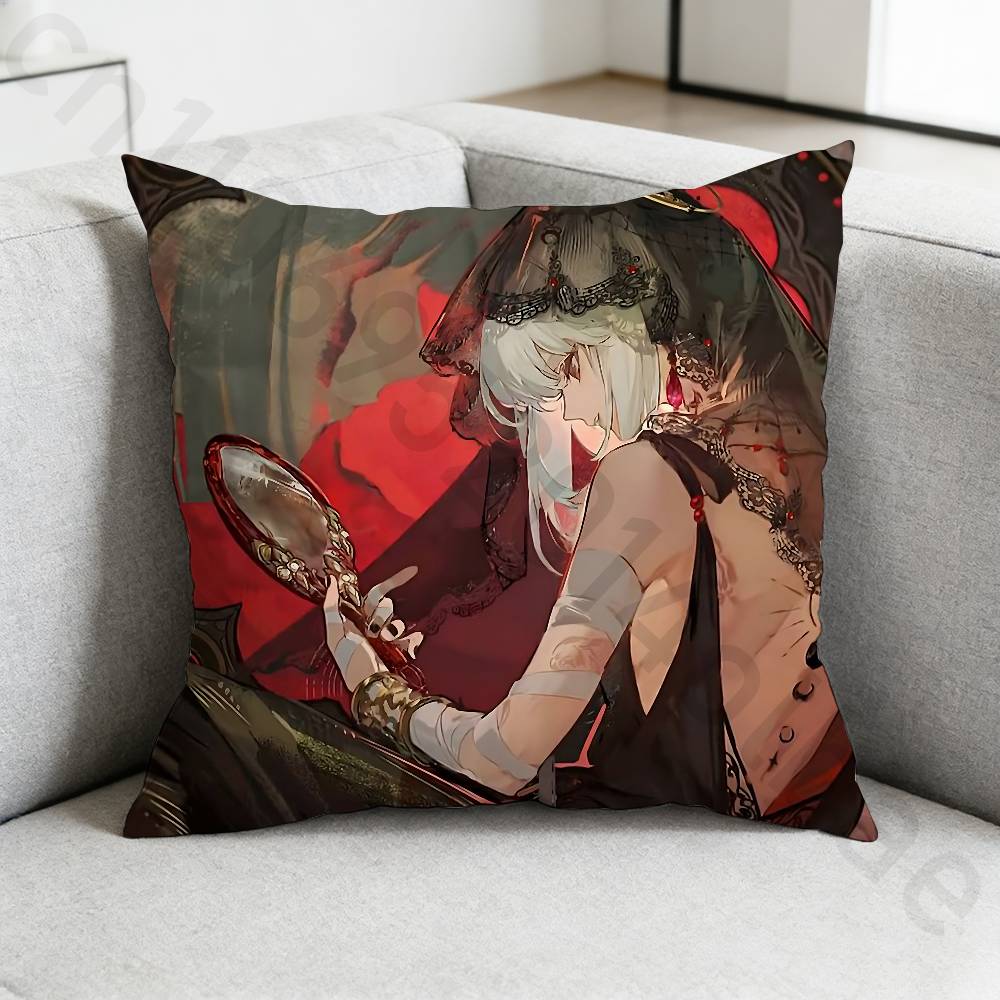RReverse 1999 Game Pillow Case Square DoubleSided Printing Short Plush Sofa Cushion Cover Bedroom Bedside Pillow