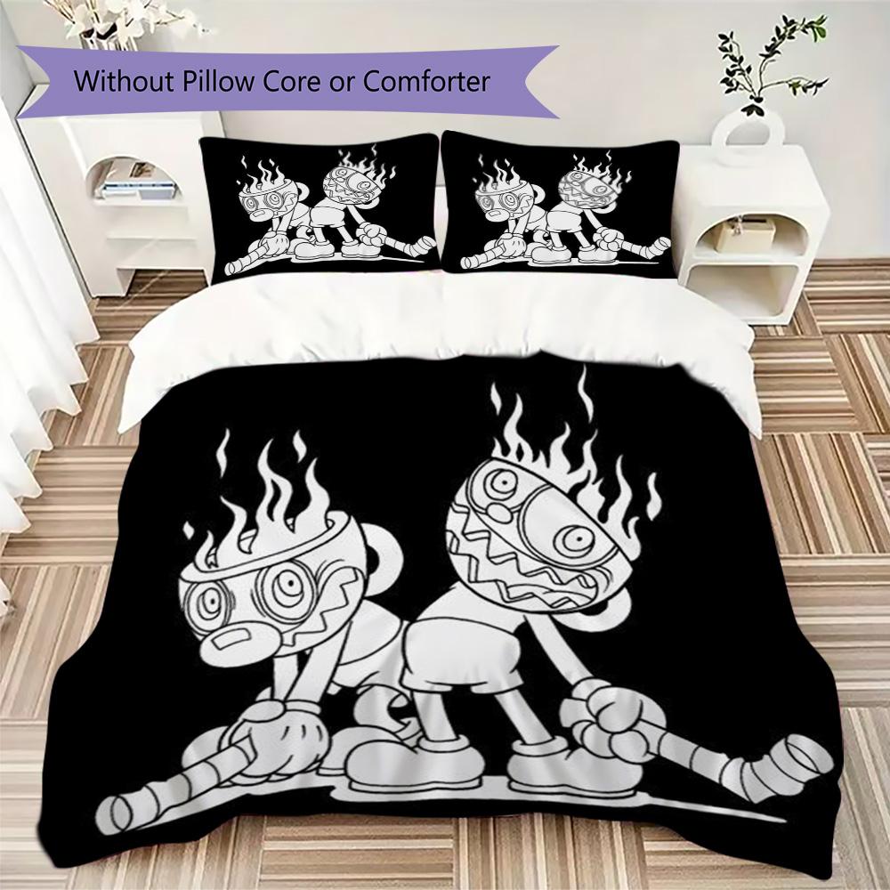KNDCKDUT Pattern Bedding,Quilt Set Quilt Cover Pillowcase Home Birthday Gift (1*duvet cover+2*pillowcase,without core)ZSJT0917059