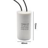 CBB60 Run Capacitor 450V AC 20uf with Wire  Run Round Capacitor for Motor,  3/4/5/6/8/10/12/15/16/18/20/25/30/35/40/45/50/60/70/80/90/100uf