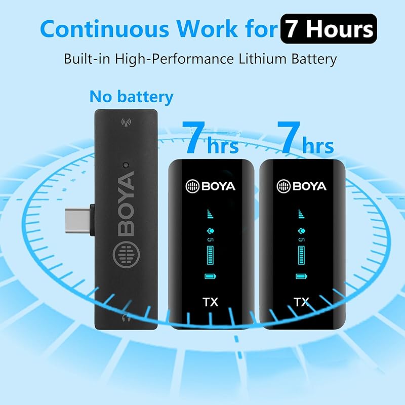 Available for iPhone15 wireless pin microphone wireless microphone BOYA XM6-S6 external microphone For distribution microphone Android Compatible with