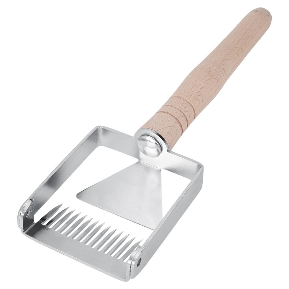 Silver Honey Uncapping Fork Stainless Steel Hive Scraper Tool Honeycomb Scraper Honey Harvesting