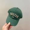 Вышивка буквой Детская бейсболка Однотонная Хип-хоп Кепка-snapback для мальчика девочки Кепки с козырьком Летняя регулируемая Детская солнцезащитная кепка