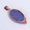 Natural Lapis Lazuli Copper September Birth Electroformed Handcrafted Pendant V-53