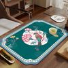 Прямоугольный чайный коврик, впитывающий и быстросохнущий чайный поднос для дома, гостиной, ковер, быстросохнущий коврик