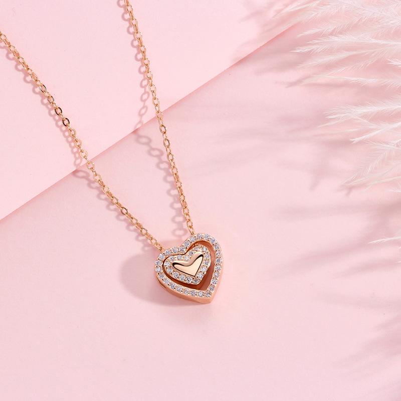 Ожерелье «Любовь от сердца к сердцу» женское нишевое романтичное изысканное универсальное дизайн кулона в стиле инс женское
