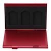 Game Card Case Aluminum Alloy 6 Slots Ultrathin Portable Game Cartridge Holder for Switch Game Cards Storage Cards Red