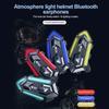 Y20 Мотошлем Bluetooth гарнитура с RGB подсветкой Handsfree звонки Шумоподавление Водонепроницаемые Беспроводные Мотоциклетные наушники 1000 мАч