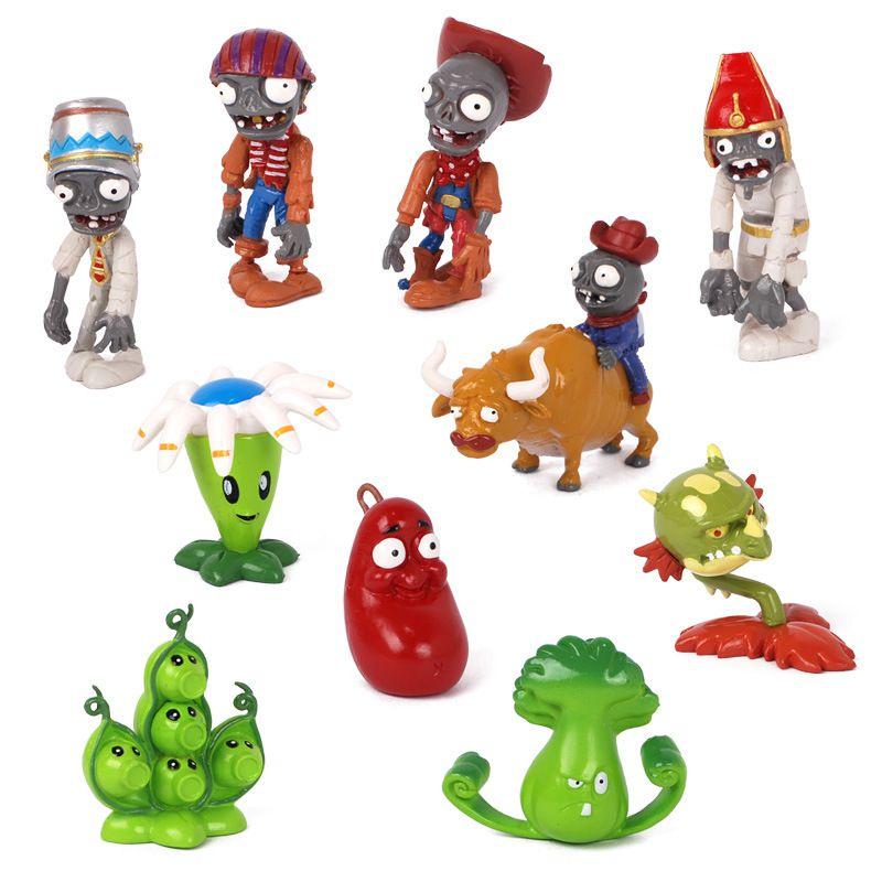 Decorate Your Easter With Plants Vs Zombies Series Egypt Private Wild West Pvc Toy Action Figures Set New