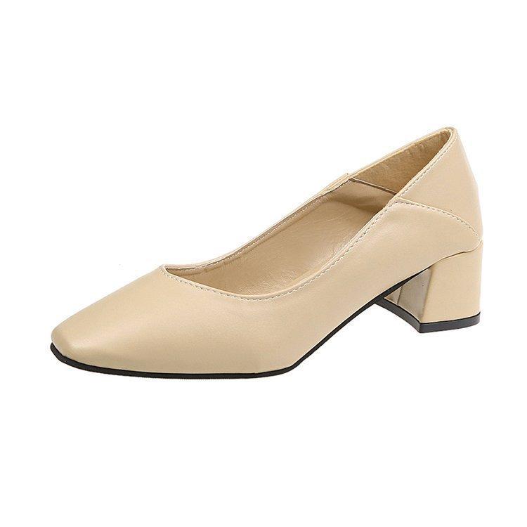 Womens Mid Heeled Pumps With Artificial Pu Material And Casual Style