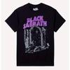Мужская футболка с графикой Black Sabbath Night Arch, удобный хлопок, круглый вырез, короткие рукава, 180 г