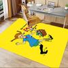 1PC Pippi Longstocking Gold Extra Large Non Slip Floor carpet, Office, family, bedroom, Studio Large Area Rug Indoor Rugs