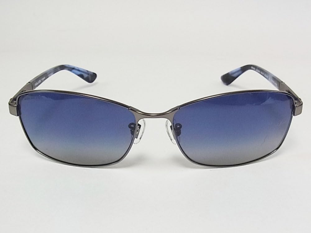 Police SPLQ04J 627P 60 POLICE Polarized for Men and Women Sunglasses, ORIGINS, Lenses, Titanium,