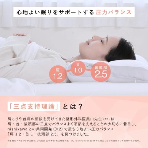 [Подходит для кампании] Nishikawa [Nishikawa] Рекомендованная врачом здоровая подушка с трубчатым дизайном, высокой высоты, удобная для плеч, под наблюдением а