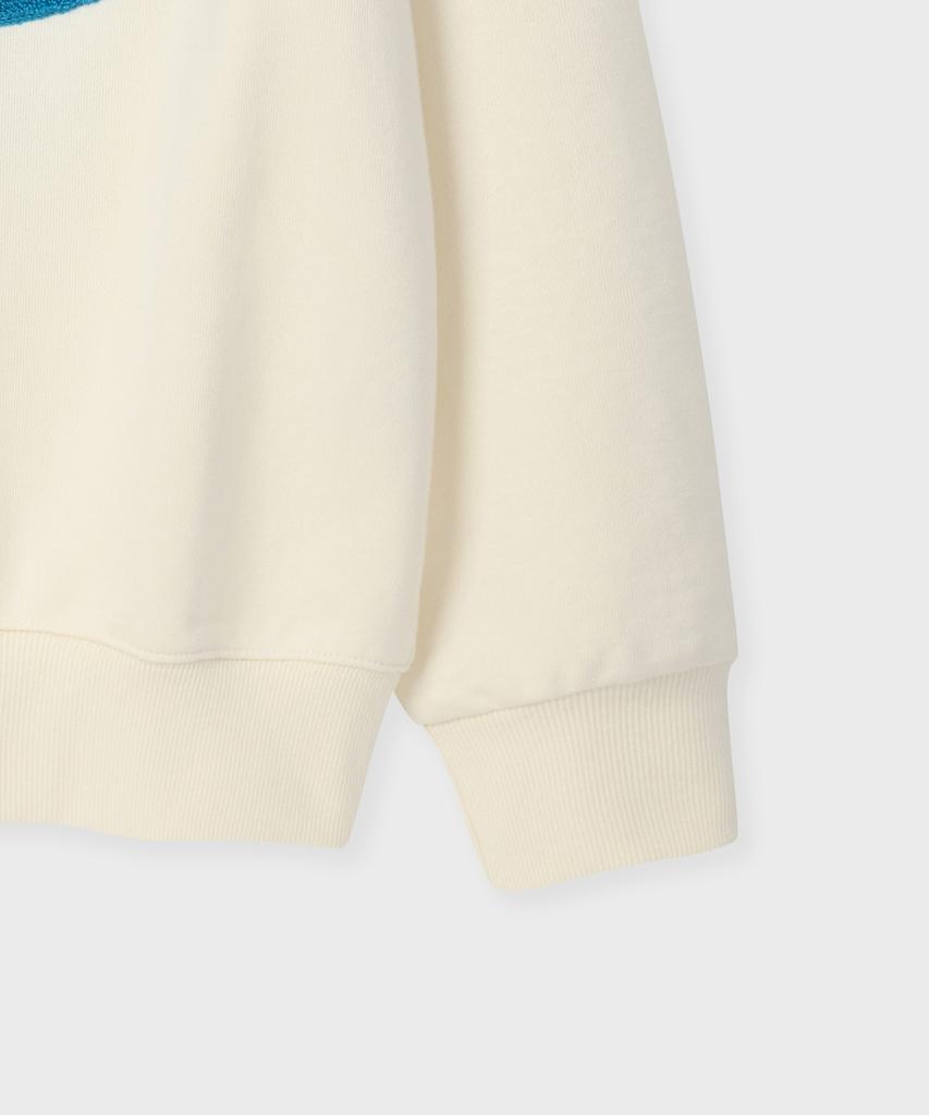 FALLETT Boucle Flower Sweatshirt Ivory