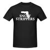 Футболки Snow Strippers Gun Tee Nice Album Tour Merch Уличная одежда Oversize Casual Men Women Clothing Топы Harajuku Y2k