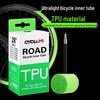 CYCLAMI Ultralight TPU Inner Tube with Free Tire Patches and Levers - 30g, Presta Valve, Puncture Proof Road Bike Tire.