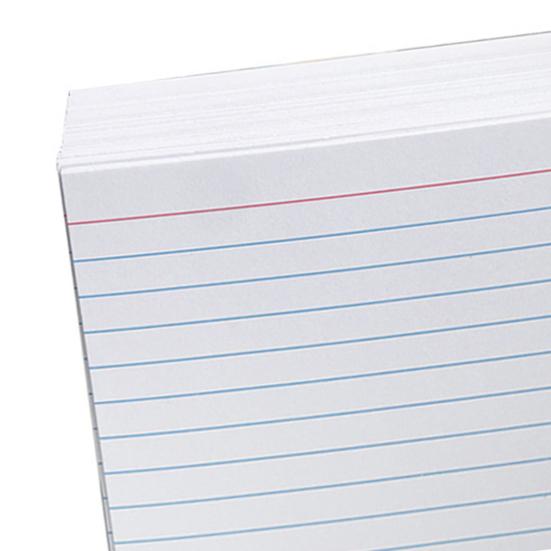 200 листов, маленькие толстые учетные карточки с линейкой, подвесное отверстие, горизонтальная внутренняя страница, бумага для сообщений, офисные принадлежности