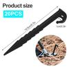 20 Pcs Outdoor Camping Tent Nails Sand Ground Triangular Stake Ground Awning Camping Tools Plastic Tent Pegs Nail Accessories