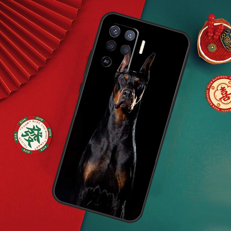 Чехол для собаки таксы добермана для Oppo A76 A16 A96 A17 A60 A40 A80 A98 A58 A78 A18 A38 A57 A74 A54 A94 A15 A5 A6 Pro