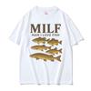 Man I Love Fish Lustiges Angel Meme Funny Graphic T-shirtsUnisex Fashion High Quality Tee Shirt Comfort Short Sleeve T Shirt