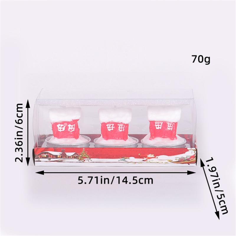 Christmas Candles With Santa Claus Christmas Tree Snowman For Home Decoration Christmas Gifts Christmas Ornaments Cute Design