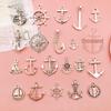 Zinc Alloy Sea Anchor Pendants: 20 Models for DIY Necklace, Bracelet, and Clothing Accessories