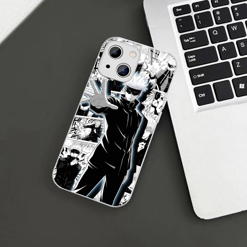 Горячая Распродажа Закаленное Стекло Годжо Сатору Для Iphone 14 13 12 11 Pro Mini XS MAX 14Plus X XS XR Чехлы