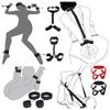 Bdsm Bed Bandages Restraints Handcuffs Open Leg Bdsm Bondage Set Ankle Cuffs Rope Strap Adult Fetish Sex Toys for Woman Couples