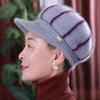 Утолщенная вязаная шапка, теплая шапка-боннет, повседневная шапка-бини для женщин среднего возраста