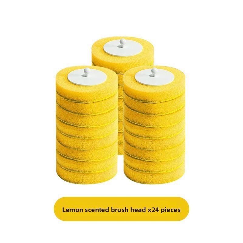 Одноразовые губки бытовые сменные головки для туалетной щетки с ароматом набор