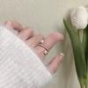 Exquisite Korean Handmade Women's New Design with Fashionable and Trendy Opening Adjustable Finger Ring